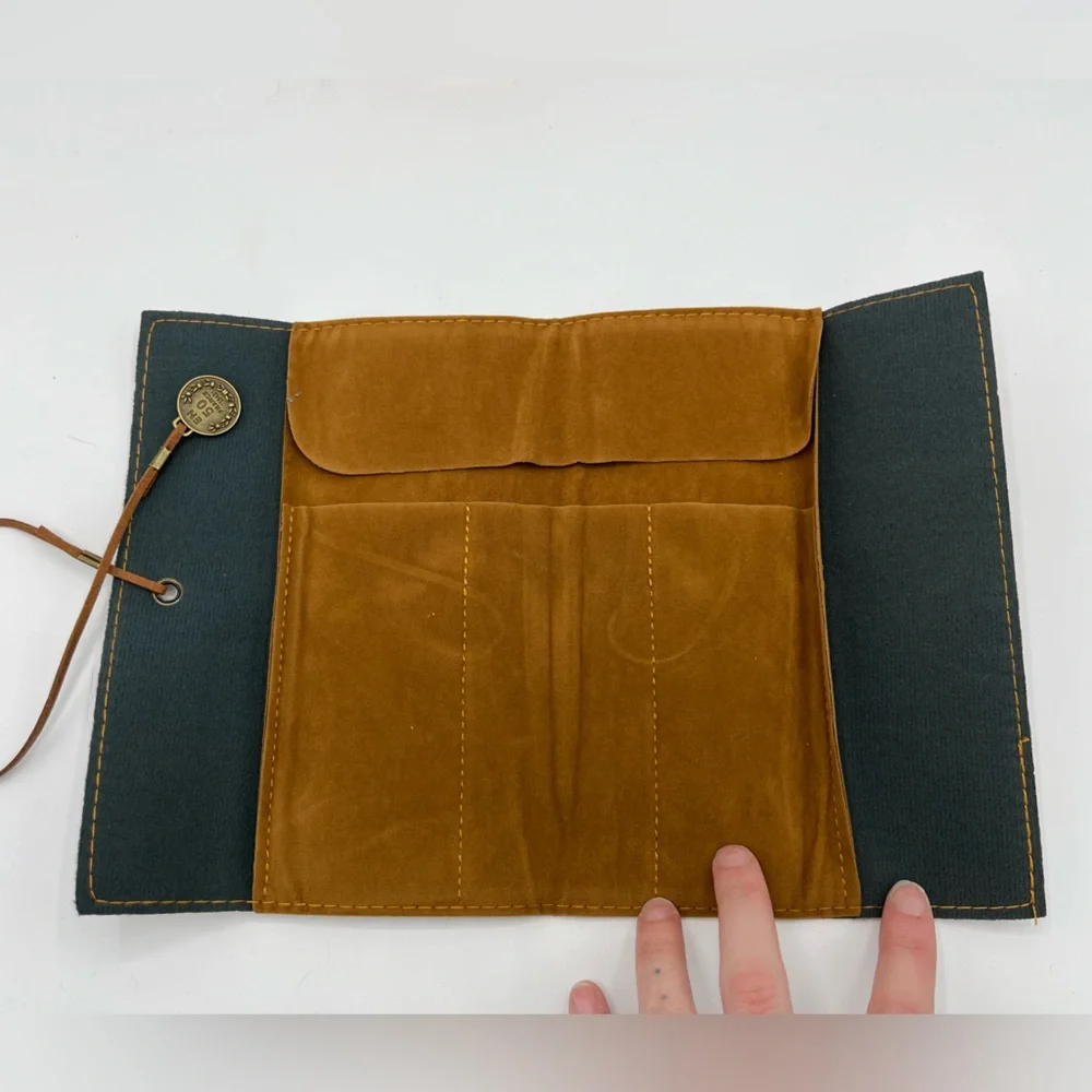 NWT-Leather pencil foldable pouch